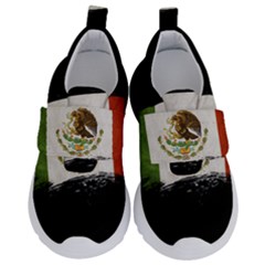 Flag Mexico Country National Kids  Velcro No Lace Shoes by Sapixe