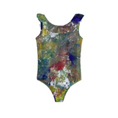 Original Abstract Art Kids  Frill Swimsuit by scharamo