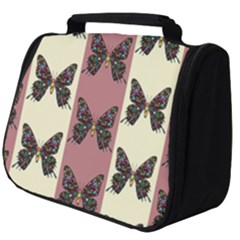 Butterflies Pink Old Old Texture Full Print Travel Pouch (big) by Pakrebo