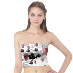 Movies And Popcorn Tube Top by bloomingvinedesign