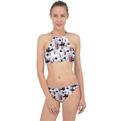 Movies And Popcorn Racer Front Bikini Set by bloomingvinedesign