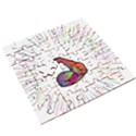 Strength Strong Arm Muscles Wooden Puzzle Square View3