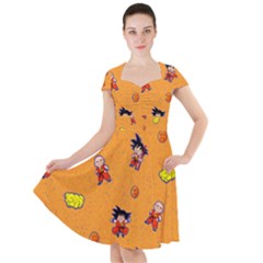 Dragonball Cap Sleeve Midi Dress by Mezalola