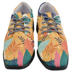 Tropical Pattern Women Heeled Oxford Shoes by Valentinaart