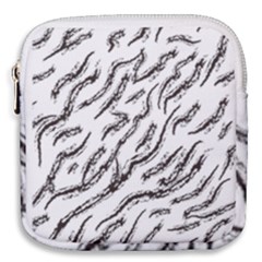 Zebra Mini Square Pouch by scharamo