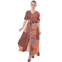 Brown Patchwork Waist Tie Boho Maxi Dress View6