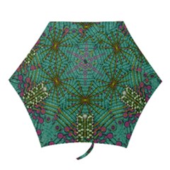 The Most Beautiful Rain Over The Stars And Earth Mini Folding Umbrellas by pepitasart