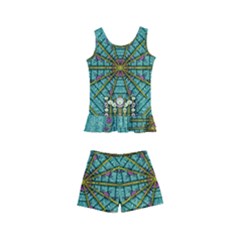 The Most Beautiful Rain Over The Stars And Earth Kids  Boyleg Swimsuit by pepitasart