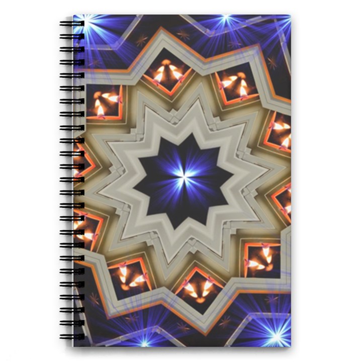 Background Mandala Star 5.5  x 8.5  Notebook