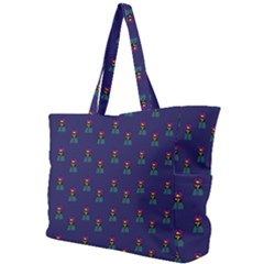 Nerdy 60s  Girl Pattern Blue Simple Shoulder Bag by snowwhitegirl