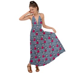 Cherries An Bats Backless Maxi Beach Dress by snowwhitegirl