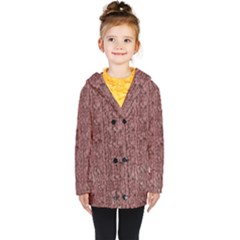 Knitted Wool Rose Kids  Double Breasted Button Coat by snowwhitegirl