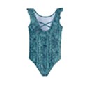 Knitted Wool Blue Kids  Frill Swimsuit View2