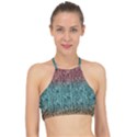 Knitted Wool Ombre 1 Racer Front Bikini Top View1