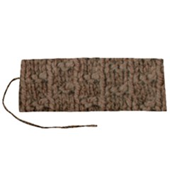 Knitted Wool Brown Roll Up Canvas Pencil Holder (s) by snowwhitegirl