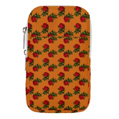 Red Roses Orange Waist Pouch (large) by snowwhitegirl