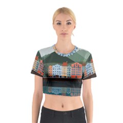 Traveling Travel Tourism Vacation Cotton Crop Top by Simbadda