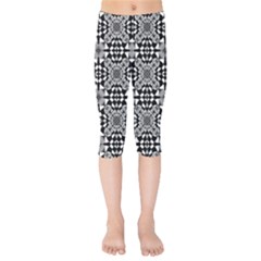 Fabric Geometric Shape Kids  Capri Leggings  by HermanTelo