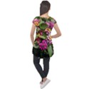 Summer Lantana w Bee Cap Sleeve High Low Top View2