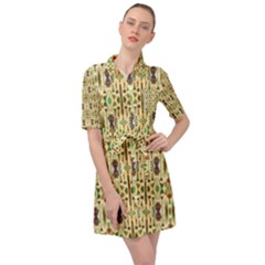 Na A 6 Belted Shirt Dress by ArtworkByPatrick