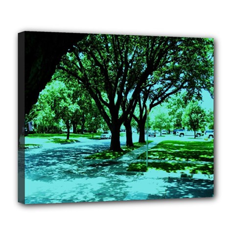 Hot Day In Dallas 5 Deluxe Canvas 24  X 20  (stretched) by bestdesignintheworld