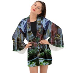 Hot Day In Dallas 7 Long Sleeve Kimono by bestdesignintheworld