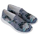 Sport, surfboard with flowers and fish Women s Lightweight Slip Ons View3