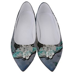 Sport, Surfboard With Flowers And Fish Women s Low Heels by FantasyWorld7