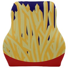 French Fries Potato Snacks Food Car Seat Velour Cushion  by Simbadda