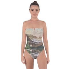 Glacier National Park Scenic View Tie Back One Piece Swimsuit by Simbadda