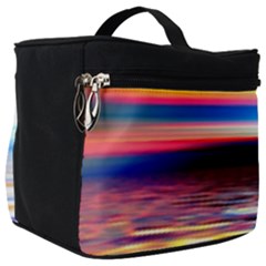 Lake Sea Water Wave Sunset Make Up Travel Bag (big) by HermanTelo