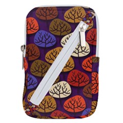 Tree Pattern Background Belt Pouch Bag (large) by Vaneshart