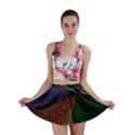 Abstract Colorful Pieces Mosaics Mini Skirt View1