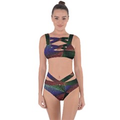 Abstract Colorful Pieces Mosaics Bandaged Up Bikini Set  by Vaneshart