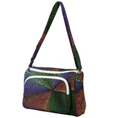 Abstract Colorful Pieces Mosaics Front Pocket Crossbody Bag by Vaneshart