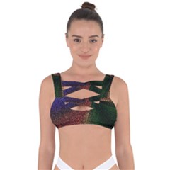 Abstract Colorful Pieces Mosaics Bandaged Up Bikini Top by Vaneshart