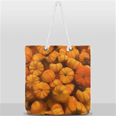 Mini Pumpkins Full Print Rope Handle Tote (large) by bloomingvinedesign