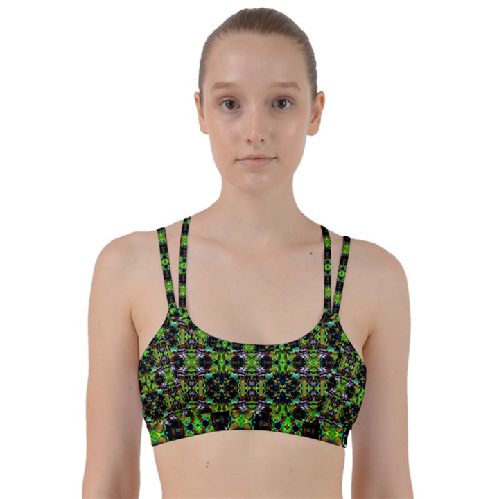 Abstract 1 Line Them Up Sports Bra