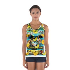 Creature From The Black Lagoon Bananas Sport Tank Top  by cypryanus