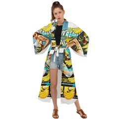 Creature From The Black Lagoon Bananas Maxi Kimono by cypryanus