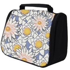 Flowers Pattern Lotus Lily Full Print Travel Pouch (big) by HermanTelo