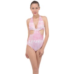 Paris Halter Front Plunge Swimsuit by Lullaby