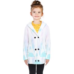 Pastel Eiffel s Tower, Paris Kids  Double Breasted Button Coat by Lullaby