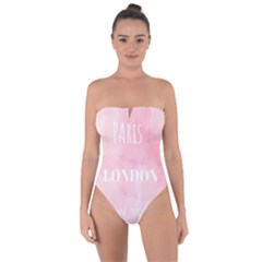 Paris Tie Back One Piece Swimsuit by Lullaby