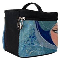 Blue Girl Make Up Travel Bag (small) by CKArtCreations