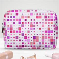 Background Square Pattern Colorful Make Up Pouch (medium) by Simbadda