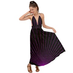 Laser Show Festival Backless Maxi Beach Dress by HermanTelo