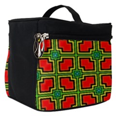 Pattern Modern Texture Seamless Red Yellow Green Make Up Travel Bag (small) by Simbadda