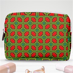 Pattern Modern Texture Seamless Red Yellow Green Make Up Pouch (medium) by Simbadda