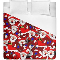 Nicholas Santa Christmas Pattern Duvet Cover (king Size) by Simbadda